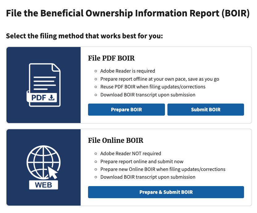 step by step BOI report